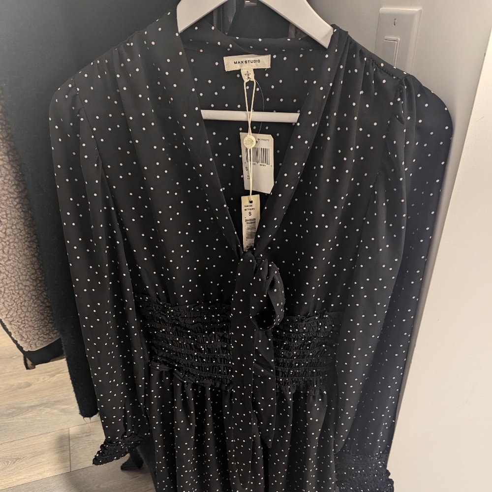 Max Studio Polka Dot Dress